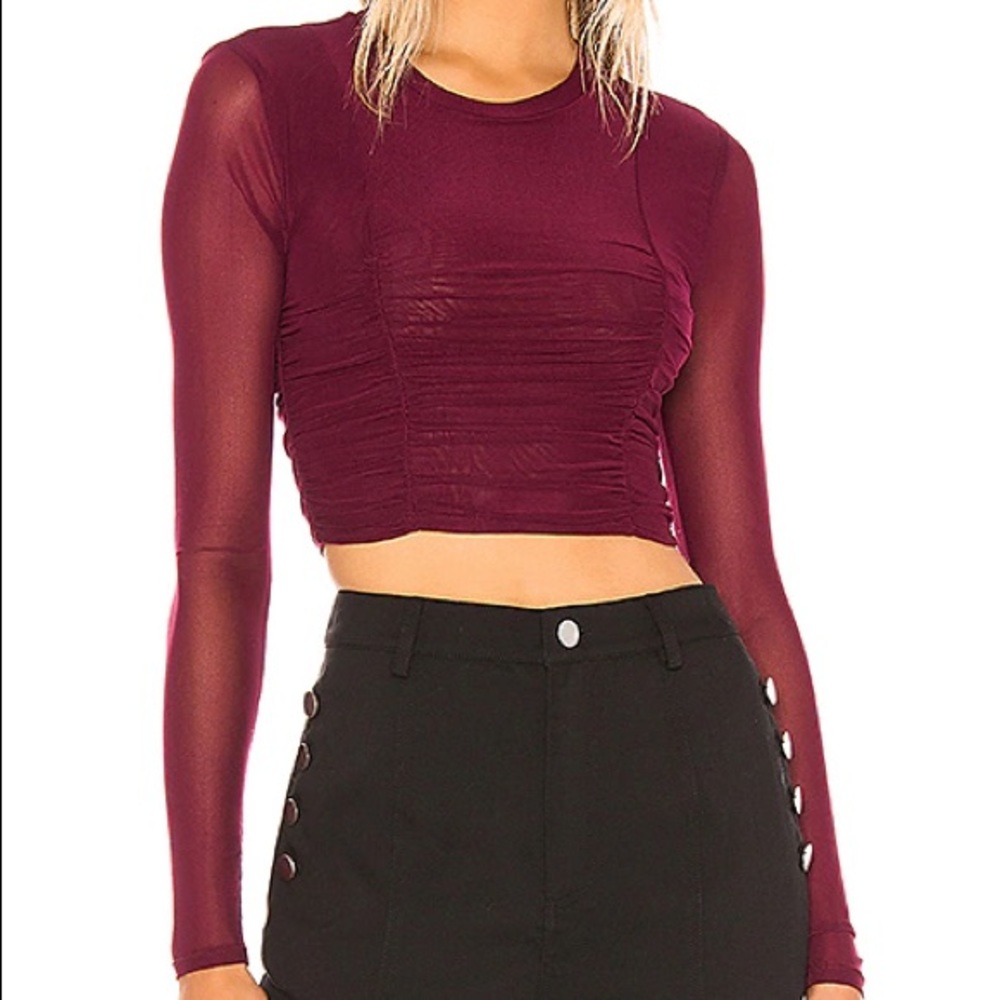 Burgundy Nola Top by NBD